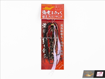 Real Fisher Shrimp Rubber Change Rubber Hook L Aka Ebi Tail